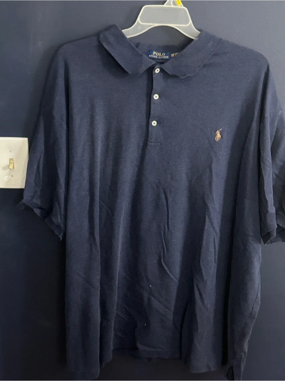 Ralph Lauren Men’s Dark Navy Polo with Embroidered Pony